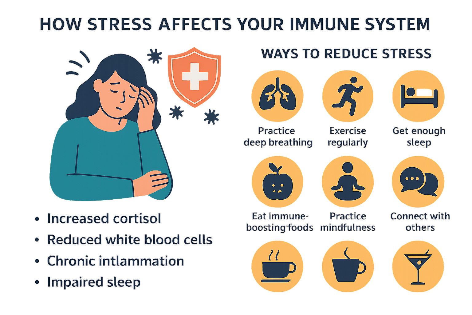 How Stress Affects Your Immune System (and 7 Ways to Reduce It)